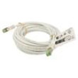 Patch cord S/FTP Cat 8.1 lanko Cu LSZH bílá 7,5m 26AWG