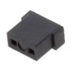 Propojka kolíkové zásuvka 2mm otevřené 2A zlacený Obvod: 1x2