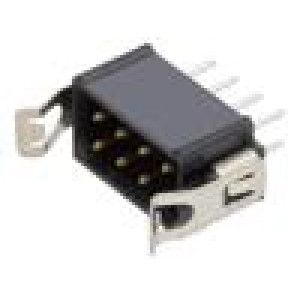 Zásuvka plošný spoj-kontakt/plošný spoj vidlice 2mm PIN: 8