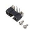Zásuvka plošný spoj-kontakt/plošný spoj vidlice 2mm PIN: 6