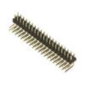 Kolíková lišta kolíkové vidlice 2mm PIN: 40 THT na PCB 2A