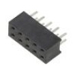 Zásuvka kolíkové zásuvka 2mm PIN: 10 THT na PCB 2A pocínovaný