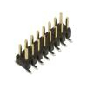 Zásuvka kolíkové vidlice 2,54mm PIN: 16 SMT na PCB Obvod: 2x8