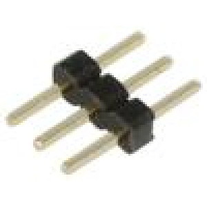 Kolíková lišta kolíkové vidlice 2mm PIN: 3 THT na PCB 2A