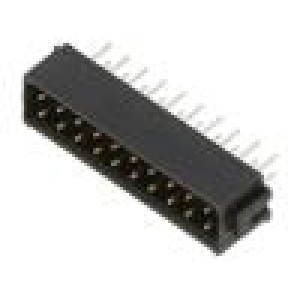 Zásuvka plošný spoj-kontakt/plošný spoj vidlice 2mm PIN: 20