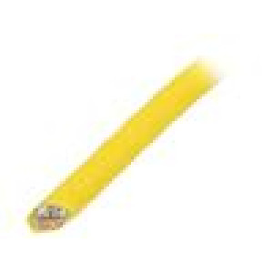 Wire S/FTP Cat 8.1 solid Cu 4x2x22AWG LSZH yellow 25m