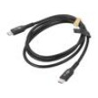 Cable USB 2.0 USB C plug,both sides 1m black Core: Cu,tinned