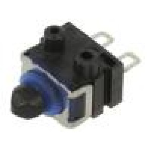 Microswitch SNAP ACTION with pin SPST-NO 0.1A/12VDC OFF-(ON)
