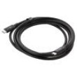 Kabel USB 4.0 USB C vidlice,z obou stran niklovaný 2m černá