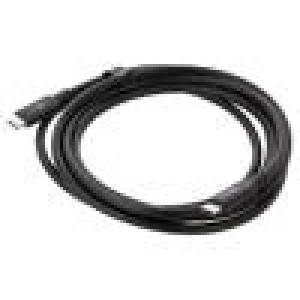 Kabel USB 4.0 USB C vidlice,z obou stran niklovaný 2m černá