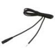 Cable wires,DC 5,5/2,1 socket straight 0.75mm2 black 2m