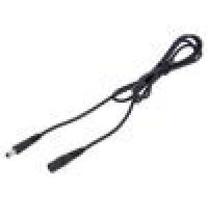 Kabel 1x1mm2 DC 5,5/2,1 zástrčka,DC 5,5/2,5 zástrčka přímý