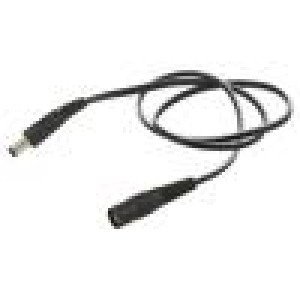 Kabel 2x0,5mm2 DC 5,5/2,1 zásuvka,DC 5,5/1,7 zástrčka přímý