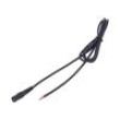 Cable wires,DC 5,5/2,1 socket straight 1mm2 black 1.5m