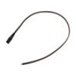Kabel 2x0,75mm2 vodiče,DC 5,5/2,1 zásuvka přímý černá 0,5m