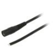 Kabel 2x0,5mm2 vodiče,DC 5,5/2,1 zásuvka přímý černá 5m