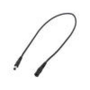 Cable DC 5,5/2,1 plug,DC 5,5/2,5 plug straight 1mm2 black