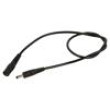 Kabel 1x0,5mm2 DC 5,5/2,1 zástrčka,DC 5,5/2,5 zástrčka přímý