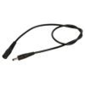 Kabel 1x0,5mm2 DC 5,5/2,1 zástrčka,DC 5,5/2,5 zástrčka přímý