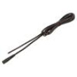 Kabel 2x0,75mm2 vodiče,DC 5,5/2,1 zásuvka přímý černá 3m