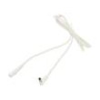 Cable DC 5,5/2,5 plug,DC 5,5/2,5 socket angled 1mm2 white