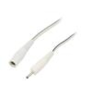 Kabel 2x0,5mm2 DC 2,35/0,7 zástrčka,DC 5,5/2,1 zásuvka přímý