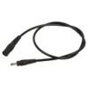 Kabel 1x0,5mm2 DC 3,5/1,3 zástrčka,DC 5,5/2,1 zásuvka přímý