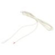 Cable wires,DC 5,5/2,1 socket straight 1mm2 white 5m