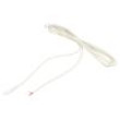 Kabel 1x1mm2 vodiče,DC 5,5/2,1 zásuvka přímý bílá 5m