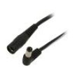 Kabel 2x0,5mm2 DC 5,5/2,1 zástrčka,DC 5,5/2,1 zásuvka úhlový