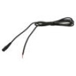 Kabel 2x0,5mm2 vodiče,DC 5,5/2,1 zásuvka přímý černá 2m