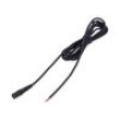 Cable wires,DC 5,5/2,1 socket straight 1mm2 black 3m