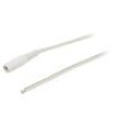 Cable wires,DC 5,5/2,1 socket straight 0.5mm2 white 5m