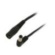 Kabel 2x0,5mm2 DC 5,5/2,1 zástrčka,DC 5,5/2,1 zásuvka úhlový