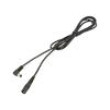 Kabel 1x0,5mm2 DC 5,5/2,1 zásuvka,DC 5,5/2,5 zástrčka úhlový