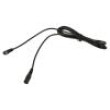 Cable DC 5,5/2,1 plug,DC 5,5/2,1 socket angled 0.5mm2 black