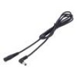 Kabel 1x1mm2 DC 5,5/2,5 zástrčka,DC 5,5/2,5 zásuvka úhlový