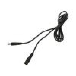Kabel 1x0,5mm2 DC 5,5/2,1 zástrčka,DC 5,5/2,1 zásuvka přímý