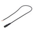 Kabel 1x1mm2 vodiče,DC 5,5/2,1 zásuvka přímý černá 0,5m