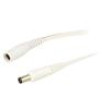 Cable DC 5,5/2,5 plug,DC 5,5/2,5 socket straight 0.5mm2 3m