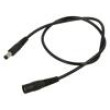 Kabel 1x0,5mm2 DC 5,5/2,1 zásuvka,DC 5,5/1,7 zástrčka přímý