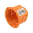 Enclosure: back box Ø: 60mm Z: 45mm plaster embedded orange