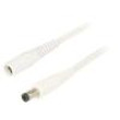 Cable DC 5,5/2,1 plug,DC 5,5/2,1 socket straight 0.5mm2 1.5m