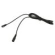 Kabel 1x0,5mm2 DC 5,5/2,5 zástrčka,DC 5,5/2,5 zásuvka úhlový