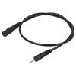 Kabel 1x0,5mm2 DC 2,35/0,7 zástrčka,DC 5,5/2,1 zásuvka přímý