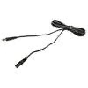 Kabel 2x0,5mm2 DC 5,5/2,5 zástrčka,DC 5,5/2,5 zásuvka přímý