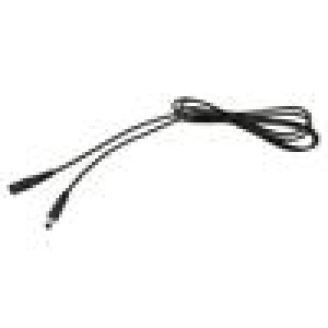 Kabel 1x0,5mm2 DC 5,5/2,1 zástrčka,DC 5,5/2,1 zásuvka přímý