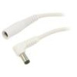 Kabel 1x1mm2 DC 5,5/2,5 zástrčka,DC 5,5/2,5 zásuvka úhlový