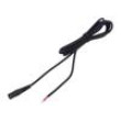 Cable wires,DC 5,5/2,1 socket straight 1mm2 black 2m