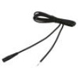 Cable wires,DC 5,5/2,1 socket straight 0.75mm2 black 1.5m